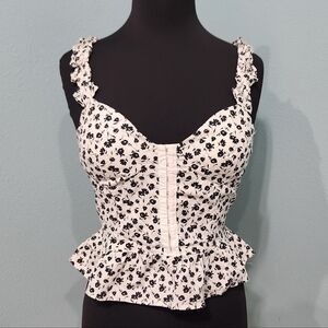 Cute Floral Tank with Padded Bra